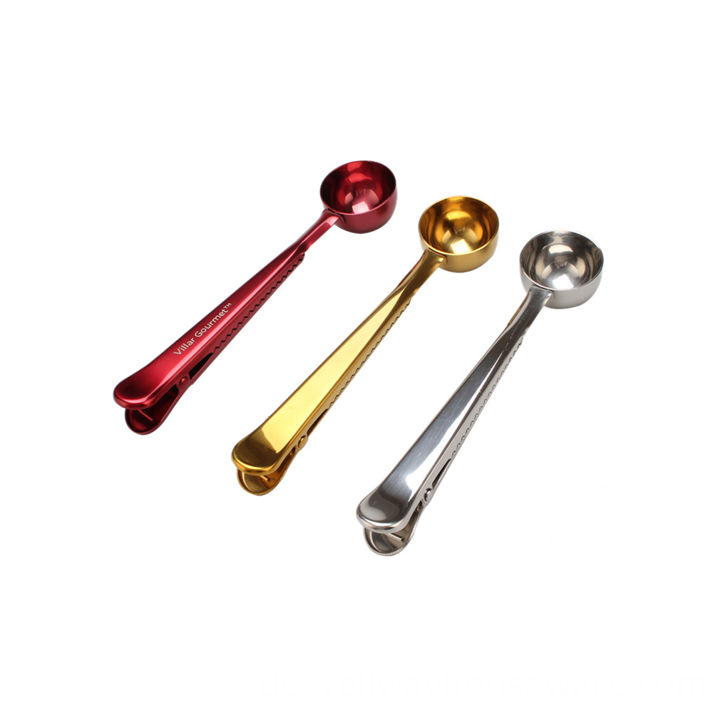 Kaffee-Schaufel mit Taschenclip Coffee Scoop With Bag Clip